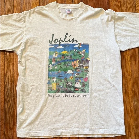 90’s Joplin, MO Art Single Stitch Vintage T-Shirt - Picture 1 of 8